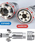 Universal Adjustable Socket Wrench With Adapter 10-19mm 3/8 To 3/4 Inch Ratchet Wrench Sleeve For 3/8 Drive Tools