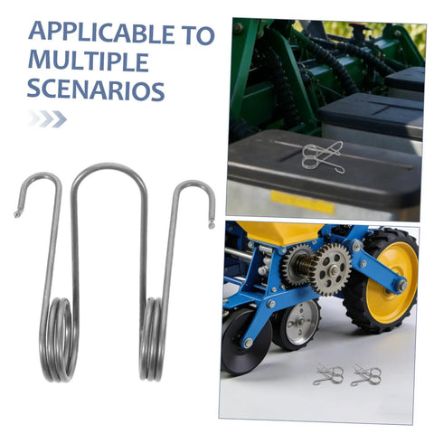 Beefy Heavy Duty Steel Torsion Spring Replacement Pack 2 Easy Install Seeding Parts For Farm Seeders And Corn Planters Wear Resistant High Strength Gear For Garden And Field Use, 2-pack silver springs