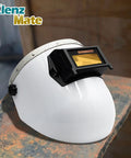 Premium Auto Darkening Welding Lens Shade 5 13 Two By Four True Color Technology With Hella Clear Optical Sharpness, white helmet.