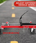 Set Of Two Heavy Duty Hydraulic Wheel Dollies With Foot Pump Lift And Six Thousand Pound Capacity For smooth rolling tire skates with adjustable features.