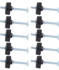 10 Piece T Track Knobs Kit With M8x100mm Bolts Nuts And Washers For Woodworking Jigs And Fixtures Stainless Steel Build For Quick Secure Setup And Easy Clamp Adjustments, set of 10