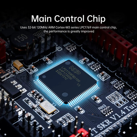 Main control chip of Get Ready To Level Up Your Rig With This Beast Mode Thirty Two Bit SKR V1.4 Turbo Control Board.
