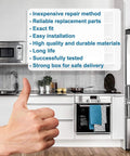 Heavy Duty Washer Tub Bearing And Seal Kit Replacement Featuring Two Tough Bearings And One Failproof Gasket Fits Big Top Load Washers Zero Drama Foolproof Swap To Silence That Rattling Spin Cycle in a modern kitchen setting with thumbs up.