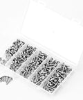 M3 Hex Socket Cap Screws Set 250Pcs Assortment Kit Flat Head Allen Bolts 304 Stainless Steel Fully Threaded For Furniture And DIY Projects