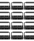 Stainless Steel Chest Handles Set Of 12 Spring Loaded Case Handles For Cabinets Wardrobes And Music Equipment Enclosures Such As Guitar Speaker Boxes And Drum Cabinets Durable Corrosion Resistant With Safe Comfortable Grip