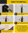 Step-by-step installation guide for 3 Pack Self Closing Door Hinges 3.5 Inch Spring Loaded Pivot Hardware.