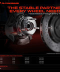 Heavy Duty Front Wheel Bearing And Hub Assembly Pair For Chevy Cruze 2016 2019, front view with five lug studs.