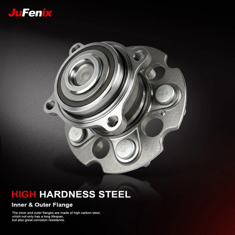Heavy Duty Rear Wheel Bearing And Hub Assembly With 5 Lug Setup, Built Damn Tough To Crush Potholes, direct bolt on replacement for Honda Odyssey, close-up view.