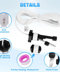 Upgraded GLX-FLO-RP Pool Flow Switch Assembly with 15 ft cable, metal probe, for Hayward Goldline Aqua Rite Salt Chlorine Generator Systems