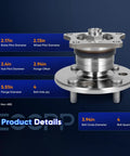 Recharge Your Rolling Stock With These Rock Solid 2 Piece Wheel Hub Bearing Kits Ready For Hardcore Commutes Compatible With Toyota Corolla And Chevrolet Prizm 1993 To 2002 Non Abs Configurations Direct Replacement 512018 with 2.17in brake pilot diameter.