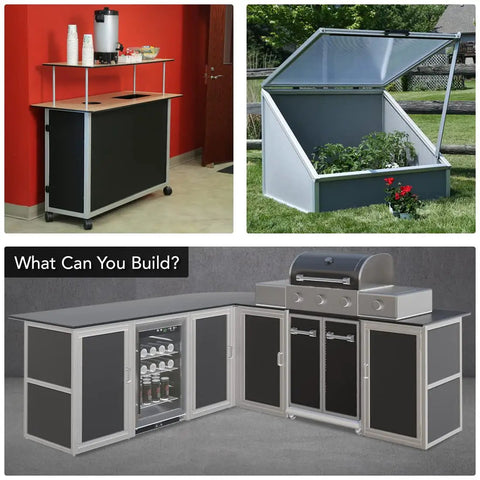Built Tough 1.5 By 1.5 Inch Clear Anodized Aluminum Extrusion 60 Inch Long Opposite B Slotted T Slot Linear Guide Rail With Slick Glide Path For Rock Solid DIY Mods And Precision Jigs with versatile outdoor and indoor designs.