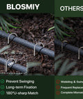 Beefy 4 Inch U Shaped Landscape Staples Pack Of 40 For Soaker Hose Drip Line Tubing Garden Galvanized 11 Gauge Ground Stakes Built To Last Lawn Yard Outdoor Decor