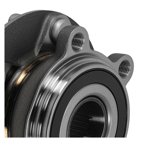 Heavy Duty Front Hub Bearing Assembly Five Bolt Wheel Hub For Mazda CX 3 2014 2020 close-up showing steel casing and seal.