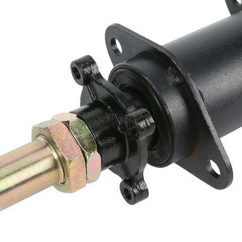 Close-up of 3 stud hub on Beefed Up Rear Axle Complete Kit With Wheels, Brake, Sprocket And Hub For Go Kart ATV Quad 110cc 125cc 150cc, 710mm.