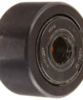 Built Different Yoke Roller Track Roller Sealed Steel Needle Bearings close-up view of heavy-duty black roller with 1/2 inch inner diameter.