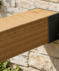 Four Pack 4x4 Pergola Wall Mount Brackets, Beefy 11 Gauge Steel 3 mm Thick, Black Powder Coated, Prepunched For Ten Screws