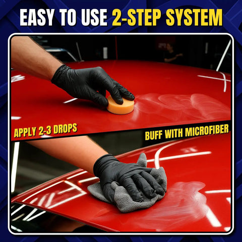 Car Scratch Remover Kit Pro Grade All In One Deep Scratch Repair Compound And Polishing Solution 8 Oz application process