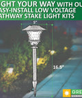 Low Voltage Landscape Lights Six Pack With Stakes And Quick Connectors LED Outdoor Pathway Lights diagram on garden path