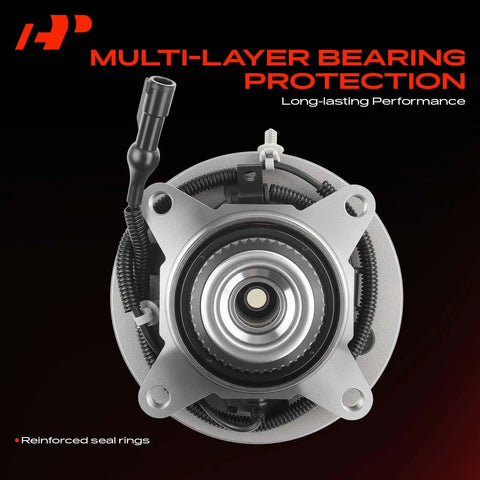 Front Wheel Bearing And Hub Assembly With Abs Sensor For Ford Expedition And Lincoln Navigator Six Lug Four Wheel Drive showing multi-layer protection.