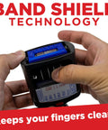 Self Inking Date Stamp With Received Phrase Built As A Slick Reliable Workhorse For Busy Clutter Free Desks featuring clean shield finger guard and visible mechanics.