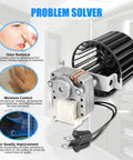 Upgraded Bathroom Fan Motor And Blower Assembly For Broan Nutone Ceiling Heaters, showing motor with attachment and wiring.