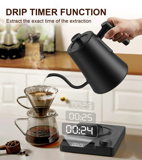 Gooseneck Electric Kettle With Precise Temperature Control And Keep Warm For Pour Over Coffee And Tea Barista Style Spout