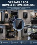 Heavy Duty Cold Rolled Steel Outdoor Electrical Enclosure For Charger Station With Tough As Nails Corrosion Resistant Shell And No Nonsense Weather Shielding in driveway and garage settings.