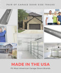 Vertical Garage Door Track Replacement Kit Left And Right Rails For 7 Foot Doors Galvanized Steel Hardware 2 Inch Roller Compatibility Residential And Light Commercial Side Tracks Easy Install And Smooth Operation