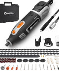 Total Game Changer Rotary Tool With Flex Shaft, 200W Corded Beast Delivers 40000 RPM To Blast Through Tough Jobs, 6 Speeds For Perfect Control, Includes 153 Accessories For Any Project You Take On with carry case and varied attachments.
