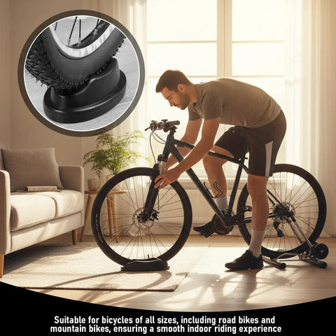 Front Wheel Block for Bike Trainers Rock Solid Stability with Heavy Duty Plastic Build Anti Slip Base for Indoor Turbo Trainers