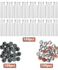 20mm Vial Manual Crimper Hand Sealing Machine With 100 Vials Stoppers And Caps Portable Cap Crimping Tool For Medical Bottles
