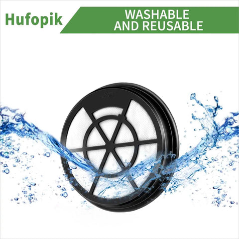 2 Pack Vacuum Filter For Eureka WhirlWind Bagless Canister Vacuum Cleaner Fits NEN110A NEN110B NEN110D Washable