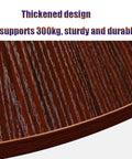 Premium Wooden Lazy Susan Turntable Nailed It Design with thickened surface supporting 300kg, ideal for dining room use.
