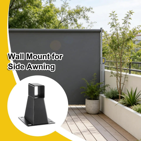 Durable Wall Mount Side Awning Kit With Screws And Washers Replacement Rack Fits Multiple Side Awning Systems For Patio Backyard Porch Outdoor Garden Balcony Terrace Easy Install And Secure Shade Solution