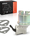 Hassle Free Mechanical Fuel Pump With Rock Solid Drive Spring Fits Chevrolet Corvette 1980 To 1981 with gaskets and packaging.