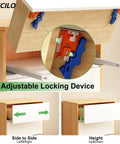 High Capacity 14 Inch Push To Open Soft Close Undermount Drawer Slides with 2D adjustable locking device and smooth glide mechanism.