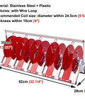 Multi Reel Electrical Wire Dispenser With Plastic Spool And Foldable Portable Cable Caddy in red, 5 Reel Capacity