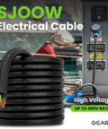 Hella Flexible 18/3 Portable Power Cord, 50 Foot 18 Awg Stranded Copper Cable With Super Tough Sjoow Jacket coiled by dock