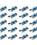 20 Pcs IR Obstacle Avoidance Sensor Modules For Arduino, Reflective Photoelectric Proximity Sensors Kit, displayed arrangement