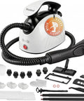 Waitbird 4.5 Bar High Pressure Steam Cleaner With 21-Piece Accessories Kit for deep cleaning grease, tile, grout in kitchen and bathroom.