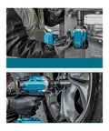 Heavy Hitter Cordless Brushless Impact Wrench in use for tire swap and auto repairs, showcasing torque and control.