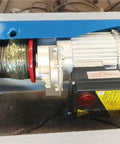 Motor and cable system of Compact Cargo Elevator For Home And Workshop With 500Kg Capacity, Basement And Inter Floor Lifts