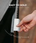 Hand pulling 10 Pack Finger Pulls for Cabinets and Drawers 128mm Center Hole 150mm Length Silver Zinc Alloy Edge Pulls