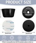 Gotta Have 2 Inch Silicone Isolation Feet For Speakers Turntables And Subwoofers With Sticky Backing, showing dimension details and adhesive base.