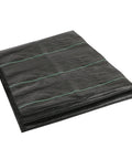Heavy Duty Garden Weed Barrier Landscape Fabric 3ft By 3ft Ground Cover Mat folded with green guideline