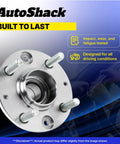 Heavy Duty Front Wheel Hub Bearing Assembly 2 Piece Set For Dodge Dakota Durango 4wd V6 V8 1997 2004 6 Lug close-up view.