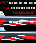 Ten Piece Go To Bicycle Brake And Derailleur Cable Kit with O-rings preventing scratches on bike frame