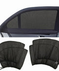 Tight Fit Window Shade Mesh For Tesla Cybertruck wraps door frames, 70 x 50cm, elastic mesh blocks sun heat and UV.