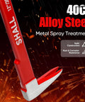 12 inch crowbar from Beefy Three Piece Nail Puller Tool Set with 40Cr alloy steel and metal spray treatment.