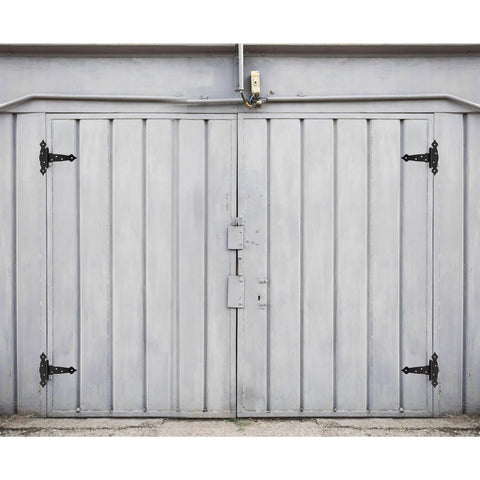Double doors with Six Pack Heavy Duty 5 Inch Gate Hinges Strap Hinges For Barn Doors Shed Doors Outdoor T Hinge For Wood Fence